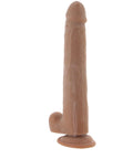 Size Queen 10 Inch Dildo in Brown